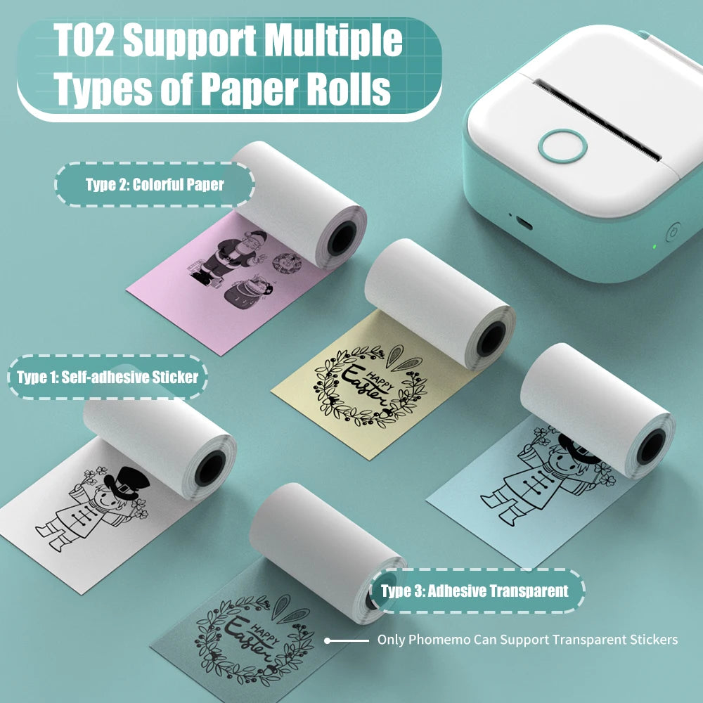 Mini-imprimante de poche thermique portable PrintyPro